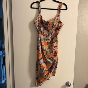 Floral Multicolor Women's Dress